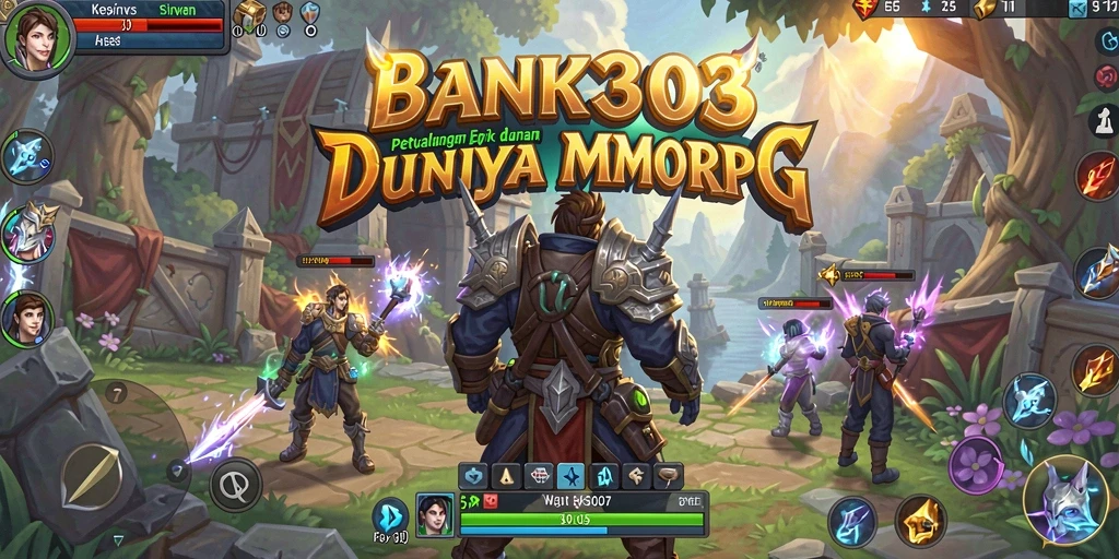 Gameplay dinamis dan interaktif di BANK303 dengan fitur MMORPG.