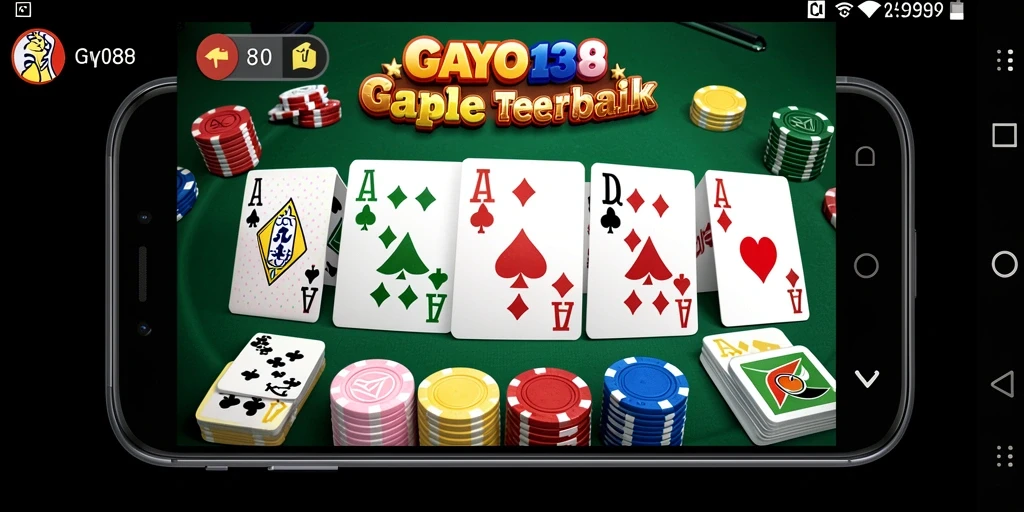 Tangkapan layar gameplay GAYO138 yang menampilkan suasana permainan Gaple.
