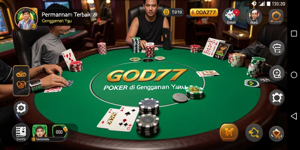 Tampilan gameplay poker yang seru dan menarik