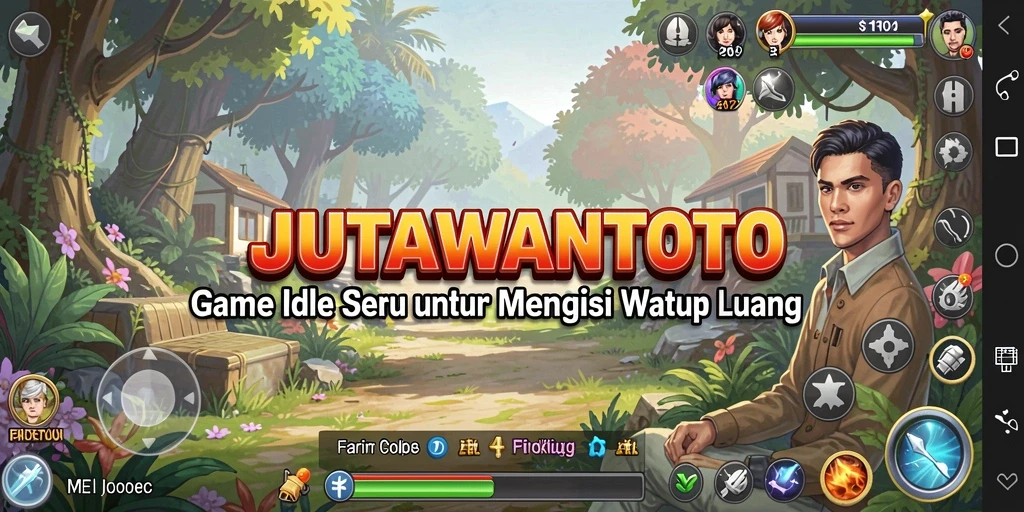 Tampilan gameplay seru di JUTAWANTOTO dengan pengelolaan sumber daya.