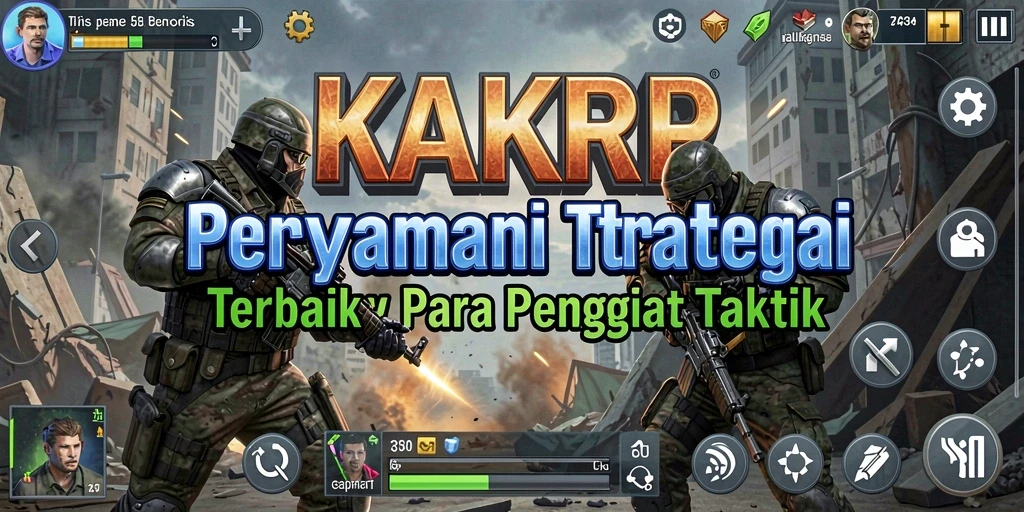 Tampilan dinamis dan intens dari gameplay KAKRP yang menarik.