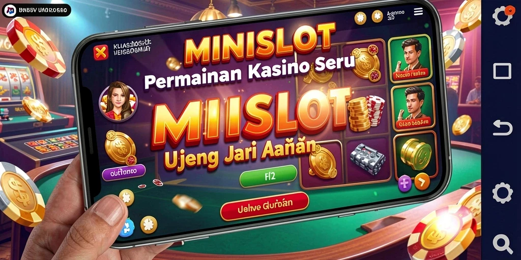 Tampilan gameplay seru dari MINISLOT dengan mesin slot menarik.