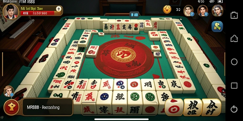 Tampilan gameplay menarik di MR888 dengan tantangan Mahjong.