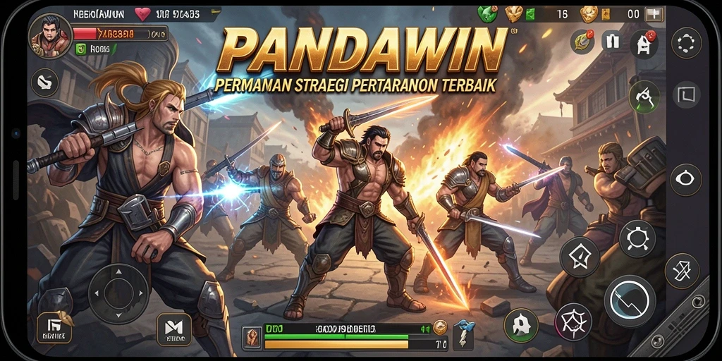 Tampilan gameplay SLG yang epik dan strategis dari PANDAWIN.