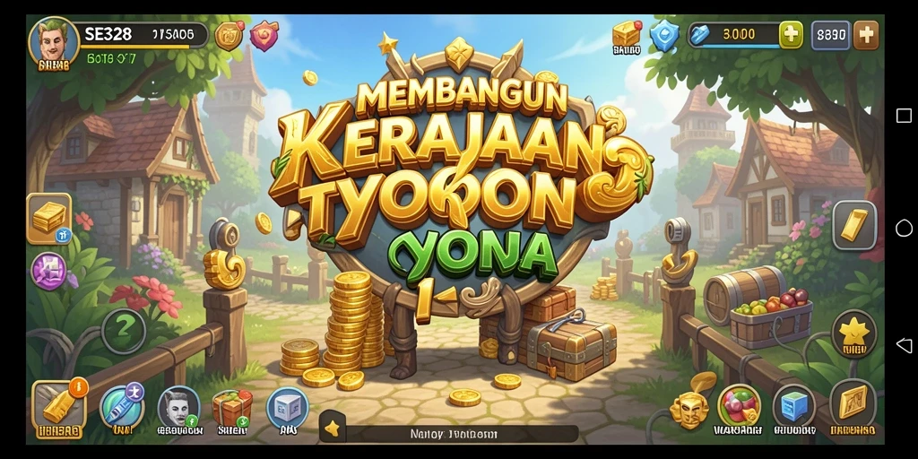 Tampilan gameplay SE328 yang menampilkan pembangunan bisnis dan interaksi sosial.